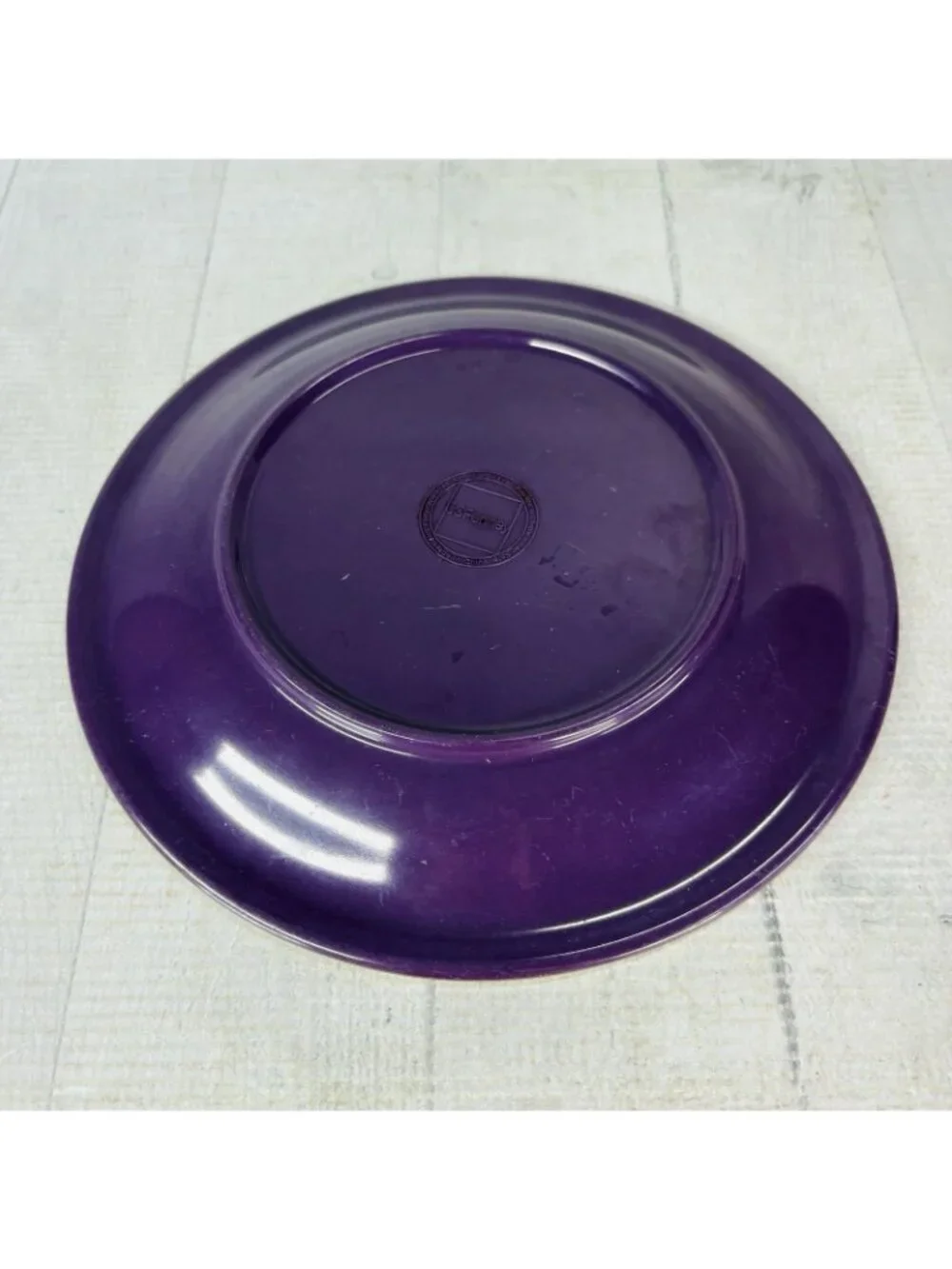 JC Penny Home Collection FRUIT MULTI Purple Melamine Salad Lunch Plates Set of 4
